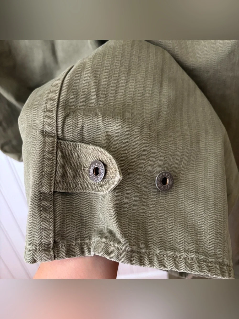 Ralph Lauren RRL Double RL Cotton Herringbone Coverall Workwear Olive Green XL